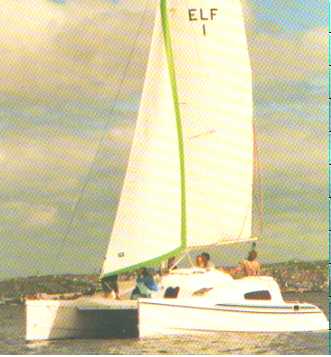 The prototype Elf sailing in Plymouth