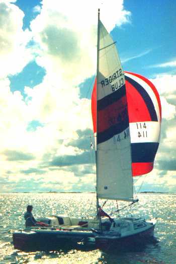 sailing under spinnaker, Finland